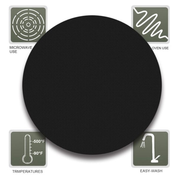 Reusable Non-stick Round BBQ Grill Mat  