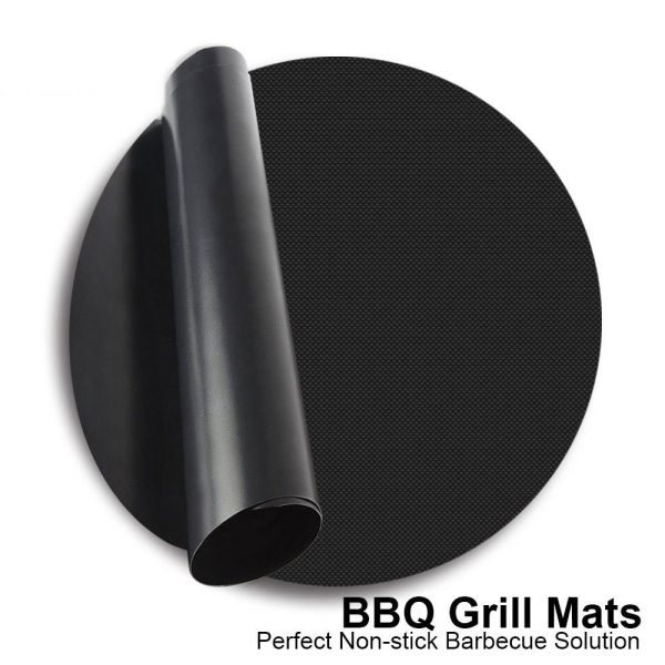 Reusable Non-stick Round BBQ Grill Mat  